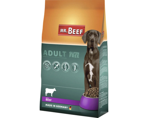 Hrană uscată pentru câini MR. BEEF Adult cu vită fără gluten 4 kg