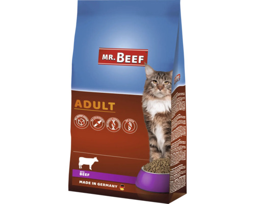 Hrană uscată pentru pisici MR. BEEF Adult cu vită 10 kg