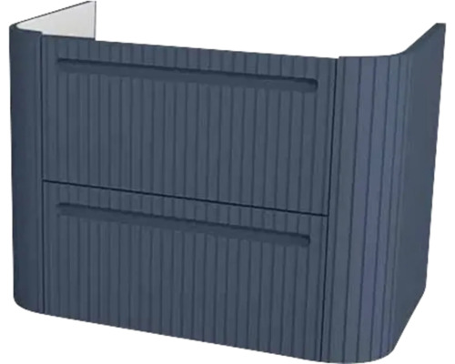 Bază lavoar baie Devo Gloria 2.0, sertar cu închidere lentă, MDF, 70x50 cm, albastru striat Bază lavoar baie Devo Gloria 2.0, sertar cu închidere lentă, MDF, 70x50 cm, albastru striat