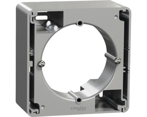 Logo Schneider Electric. Carcasă de montaj aparentă pentru instalații electrice.