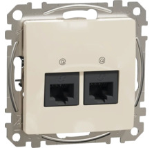 Priză date RJ45 dublă Schneider Sedna Design CAT6 UTP, bej