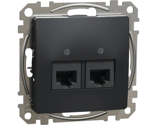 Priză dublă de rețea pentru montaj pe perete