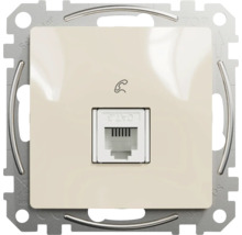 Priză telefon RJ11 simplă Schneider Sedna Design, bej