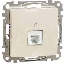 Priză telefon RJ11 simplă Schneider Sedna Design, bej