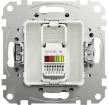 Priză telefon RJ11 simplă Schneider Sedna Design, aluminiu