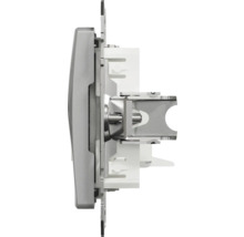 Priză telefon RJ11 simplă Schneider Sedna Design, aluminiu