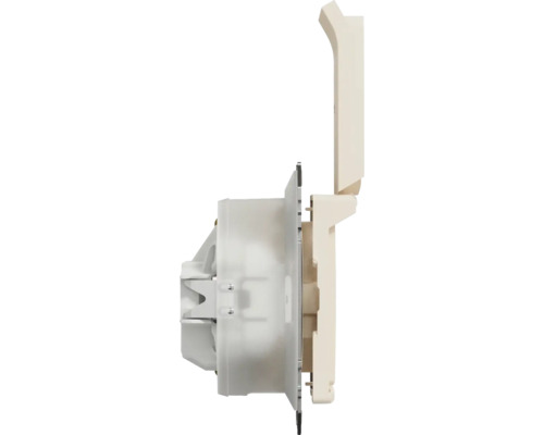 Priză cu capac rabatabil, vedere laterală