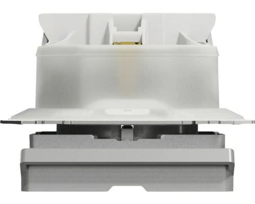 Vizualizare detaliată a unei inserții de comutator pentru instalații electrice