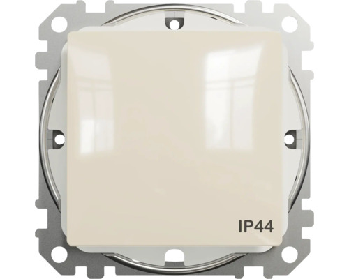 Întrerupător simplu Schneider Sedna Design, protecție la umiditate IP44, bej Întrerupător de lumină cu grad de protecție IP44