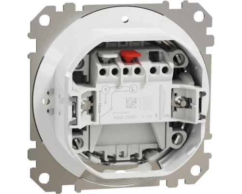 Vedere interioară a unui întrerupător cu borne de conectare