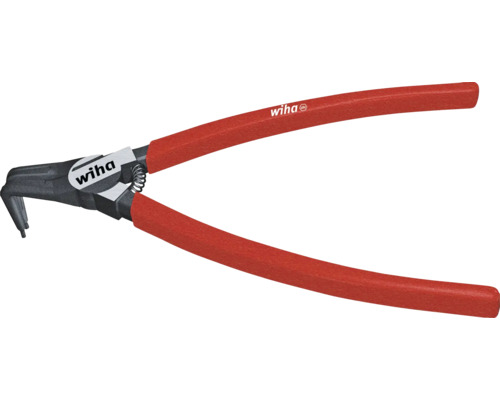 Clește pentru siguranțe Wiha Basic 140mm, cu arc, vârf îndoit 90° Clește de dezizolat Wiha cu cap înclinat