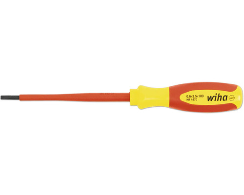 Șurubelniță electrică dreaptă Wiha 3,5x100 mm, testată VDE Șurubelniță electrică dreaptă Wiha 3,5x100 mm, testată VDE