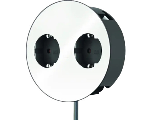 Priză dublă rotundă pentru alimentare cu energie electrică