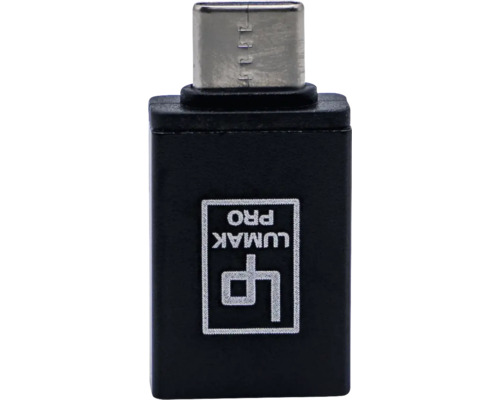 Adaptor de la USB-C la USB-A Lumak Pro, negru