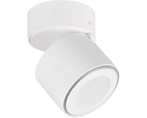 Spot aplicat cu LED integrat Trio Taurus 5W 450 lumeni, alb Lumină de plafon albă cu spot reglabil