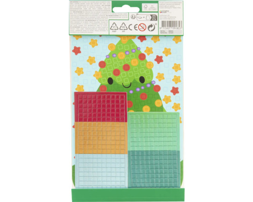 Set de mozaic cu fundal de Crăciun