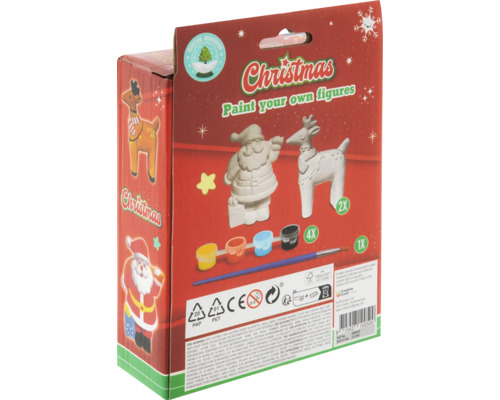 Set de pictură de Crăciun cu figurine de pictat