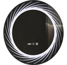 Oglindă de baie rotundă cu iluminare LED