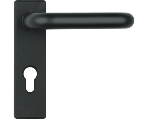 Mâner de ușă cu rozetă pentru cheie