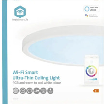 Ambalaj pentru plafonieră inteligentă ultra-subțire Nedis SmartLife Wi-Fi cu lumină RGB și lumină albă caldă până la rece