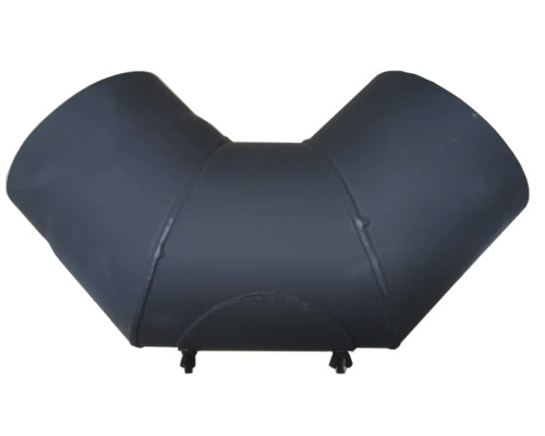 Cot din tablă groasă 90°, cu gură de vizitare, Ø150 mm Cot din tablă groasă 90°, cu gură de vizitare, Ø150 mm