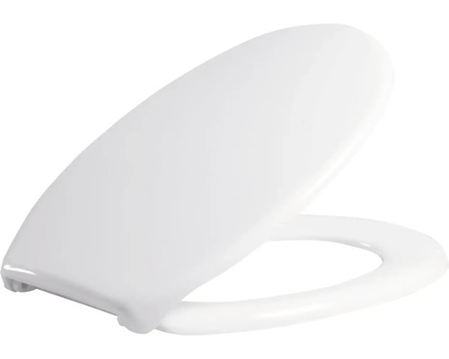 Capac WC form&style NEW BREMEN duroplast, închidere simplă, alb 43,7x37,1 cm Scaun de toaletă din plastic