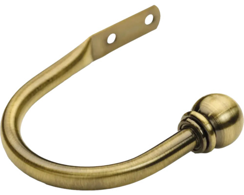 Cârlig de perdea pentru montare pe perete cu capăt sferic