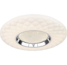 Lumină de plafon cu model și inel cromat