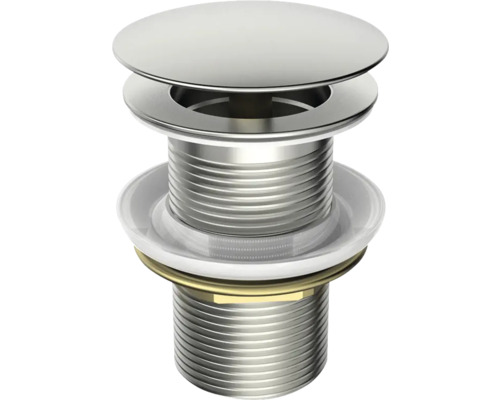 Ventil Jungborn click-clack 1 1/4", pentru lavoar OMEGA, LAMBDA și IOTA, crom Valvă de scurgere metalică pentru lavoar