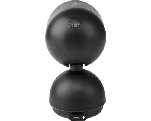 Cameră de supraveghere neagră cu design sferic