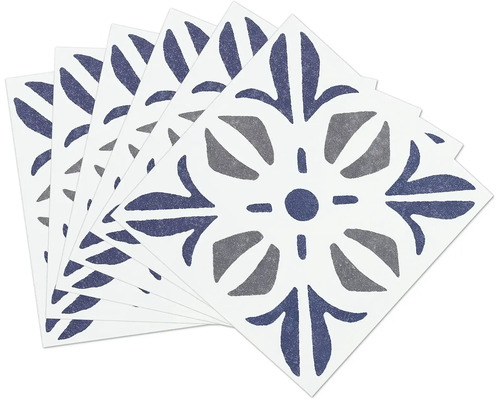 Mai mulți autocolanți pătrați pentru faianță cu model floral