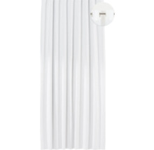 Cortină de duș albă cu ochiuri pentru designul băii