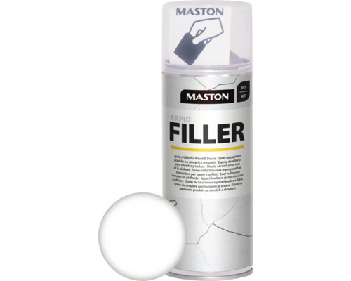 Lac spray chit de umplere pentru pereți & tavan Maston alb 400 ml Maston Rapid Filler spray pentru pereți și tavane