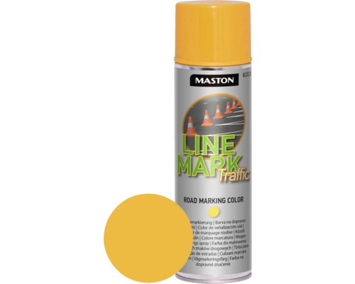 Vopsea spray pentru marcaj rutier Maston Linemark Traffic galben 500 ml-0
