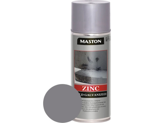 Vopsea spray zincată pentru metal Maston gri 400 ml Spray zinc Maston pentru galvanizare la rece