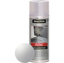 Vopsea spray zinc/aluminiu pentru metal Maston gri argintiu 400 ml-thumb-0