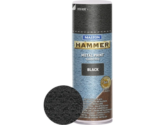 Spray protecție metal Maston Hammer negru 400 ml
