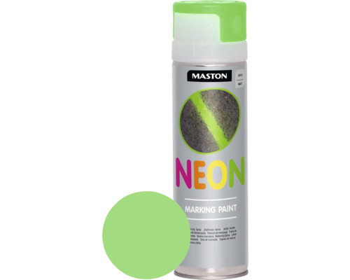 Vopsea spray NEON pentru marcaj Maston verde 500 ml
