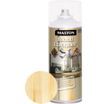 Lac spray pentru lemn Maston transparent luciu mătăsos 400 ml-thumb-0 Lac spray pentru lemn Maston transparent luciu mătăsos 400 ml-thumb-0