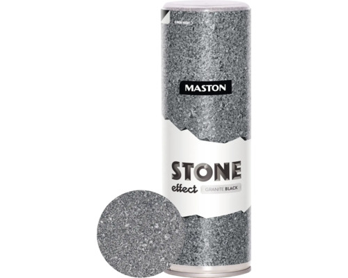 Vopsea spray cu efect de granit Maston gri 400 ml Spray Maston efect de piatră granit negru