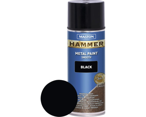 Spray protecție metal Maston Hammer negru lucios 400 ml