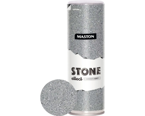 Vopsea spray Maston Stone efect de piatră gri granit 400 ml Spray Maston cu efect de piatră gri granit