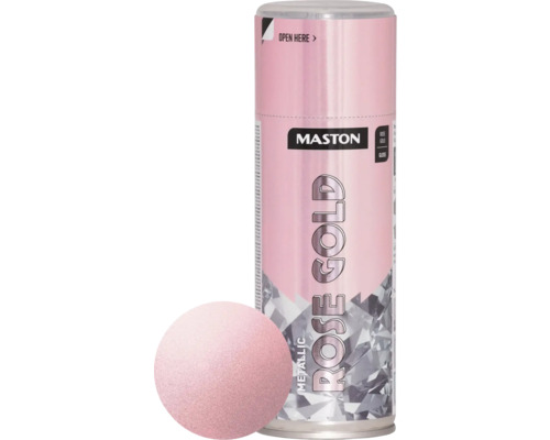 Vopsea spray Maston Metallic Rose Gold 400 ml Spray lac Maston, auriu roz metalizat