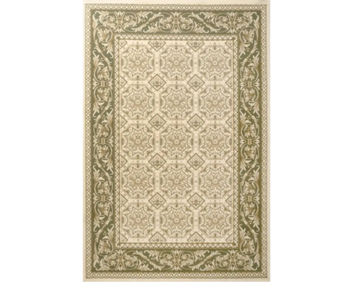 Covor cu model floral și bordură