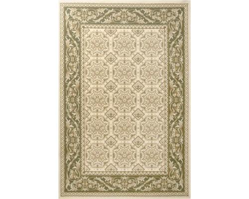 Covor cu model floral și bordură