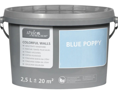 Vopsea nuanțată pentru perete și tavan StyleColor blue poppy 2,5 l