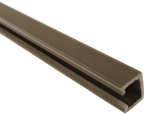 Decking de terasă din plastic, vedere din profil