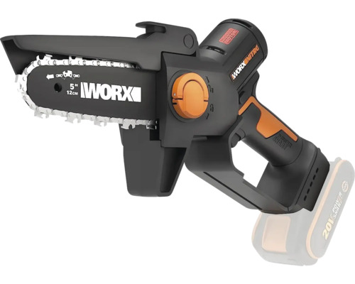 Mini fierăstrău pe bază de acumulator Worx Nitro WG325E.9 20V, fără baterie și încărcător