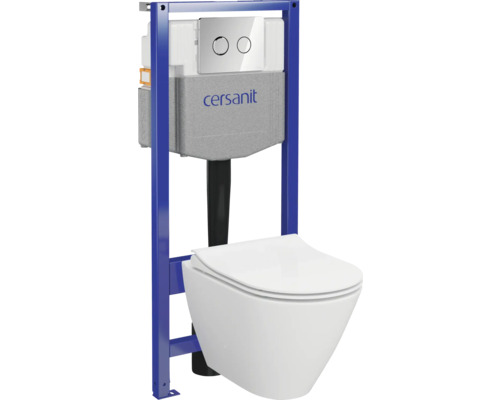 Cadru de montaj cu WC suspendat și clapeta de acționare