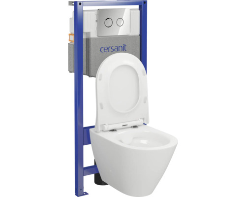 Set WC suspendat cu rezervor de spălare și element de montaj
